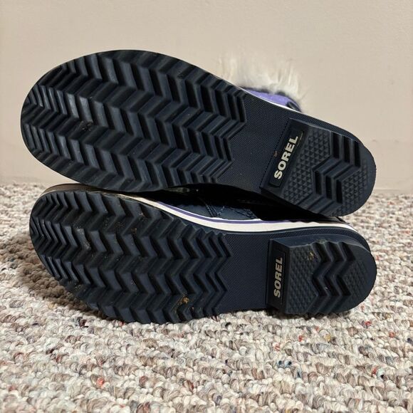 Sorel Tofino II Faux Fur Lined Waterproof Boot Purple- Girl’s/Women’s Size 5 - Picture 9 of 11